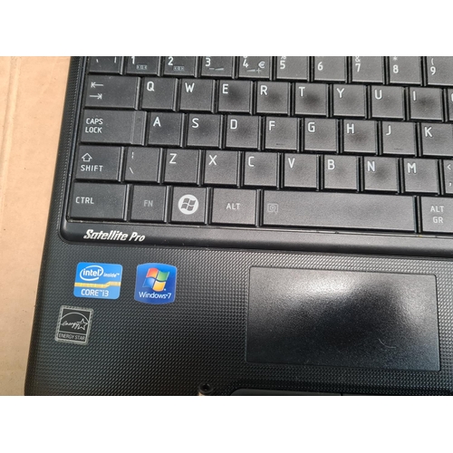 385 - Toshiba Satellite Pro C660-2JN Laptop with Charger WORKING No HD