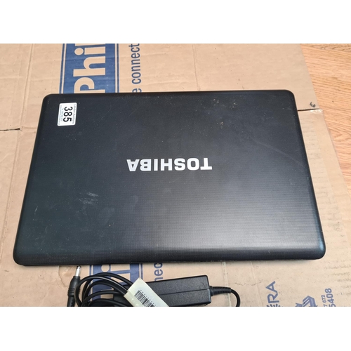 385 - Toshiba Satellite Pro C660-2JN Laptop with Charger WORKING No HD