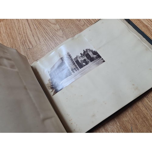 391 - Old Victorian Postcard/Photo Album and Original Contents (too many pages to picture all)