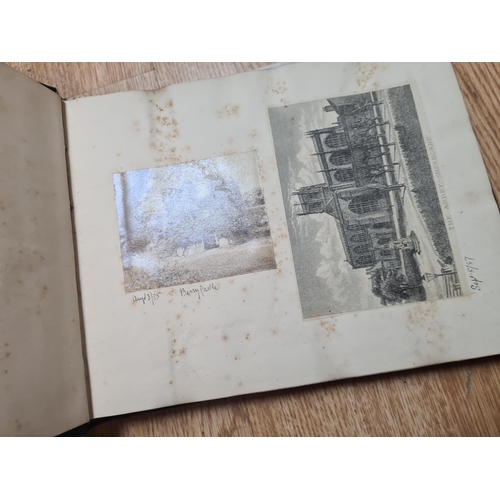 391 - Old Victorian Postcard/Photo Album and Original Contents (too many pages to picture all)