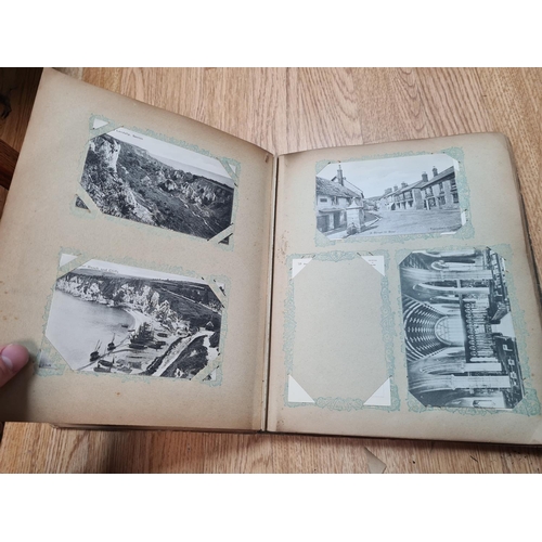 393 - Early 20th Century Postcard Album and Contents