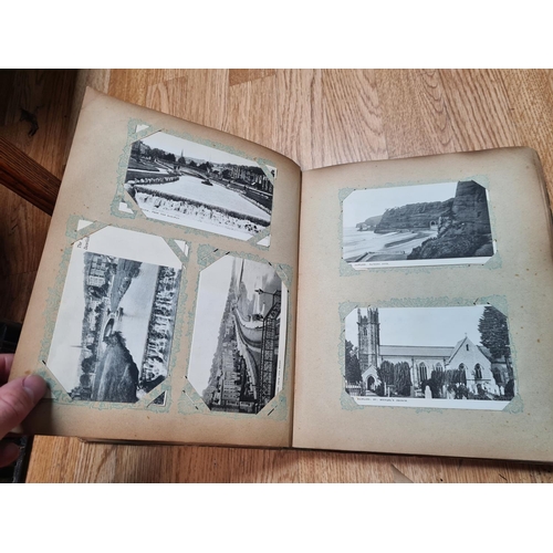 393 - Early 20th Century Postcard Album and Contents