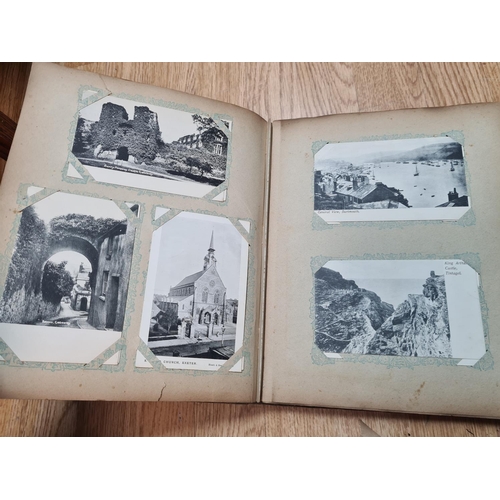 393 - Early 20th Century Postcard Album and Contents