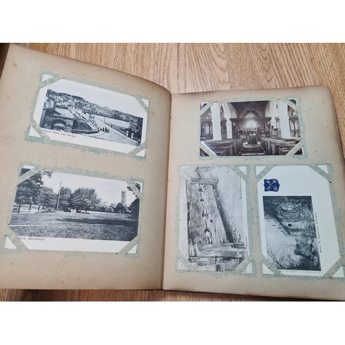 393 - Early 20th Century Postcard Album and Contents