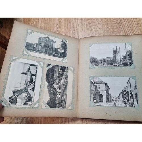 393 - Early 20th Century Postcard Album and Contents