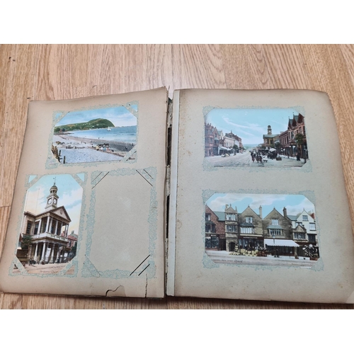 393 - Early 20th Century Postcard Album and Contents