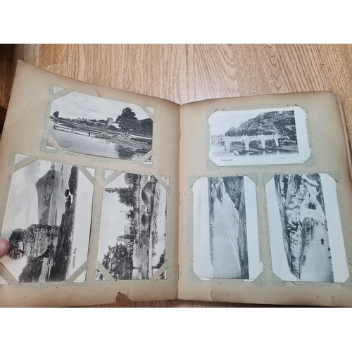 393 - Early 20th Century Postcard Album and Contents