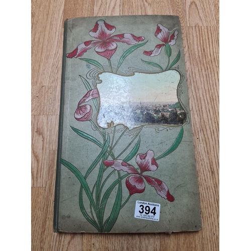 394 - Early 20th Century Postcard Album and Contents