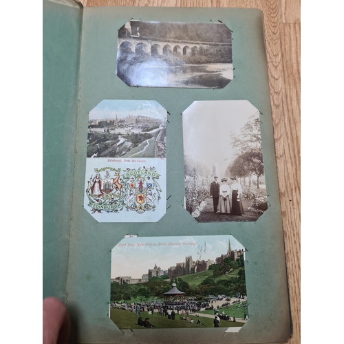 394 - Early 20th Century Postcard Album and Contents