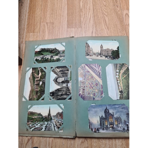 394 - Early 20th Century Postcard Album and Contents