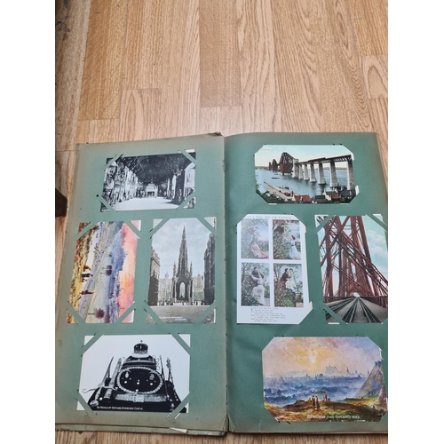 394 - Early 20th Century Postcard Album and Contents