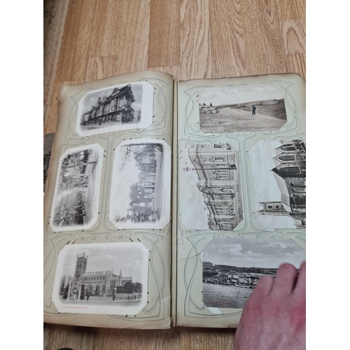 395 - Early 20th Century Postcard Album and Contents