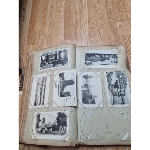 395 - Early 20th Century Postcard Album and Contents