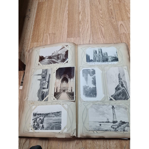 395 - Early 20th Century Postcard Album and Contents