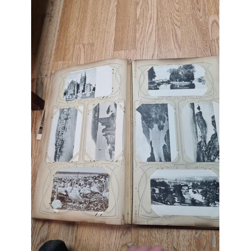 395 - Early 20th Century Postcard Album and Contents