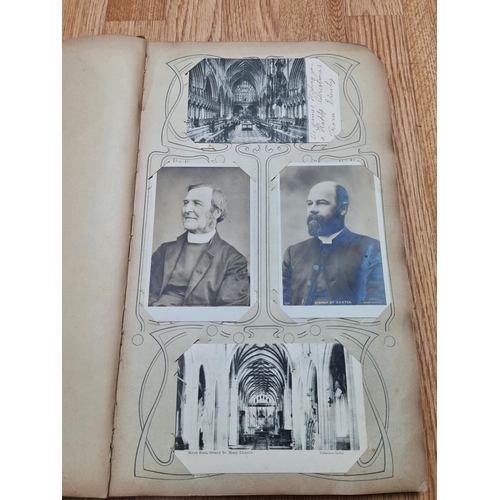 395 - Early 20th Century Postcard Album and Contents