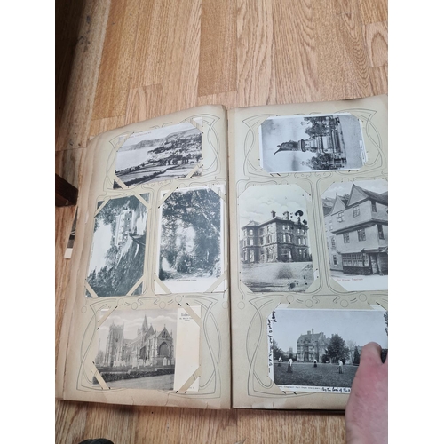 395 - Early 20th Century Postcard Album and Contents