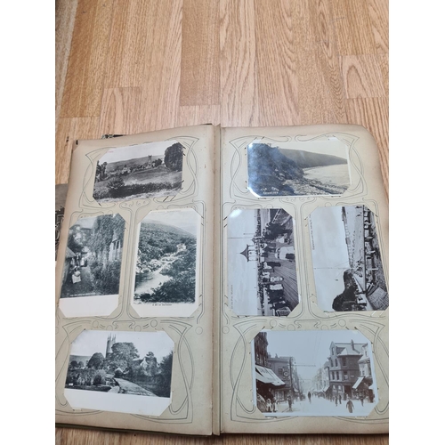 395 - Early 20th Century Postcard Album and Contents