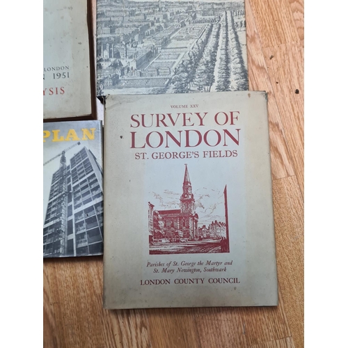 398 - 4 1950s London Planning/Survey Books