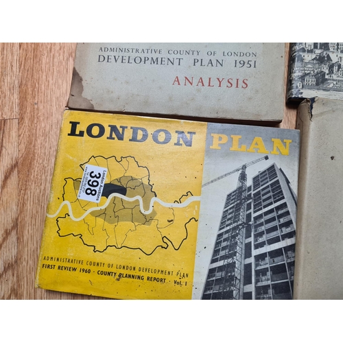 398 - 4 1950s London Planning/Survey Books