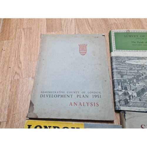 398 - 4 1950s London Planning/Survey Books