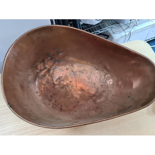 82 - Large Vintage Copper fruit Bowl 47cm