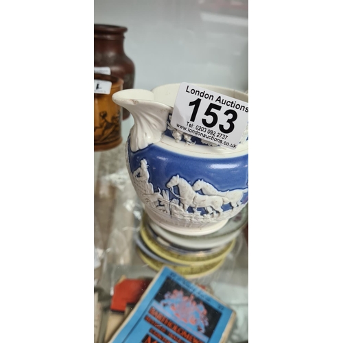 153 - Regency Hunt Scene Milk Pitcher