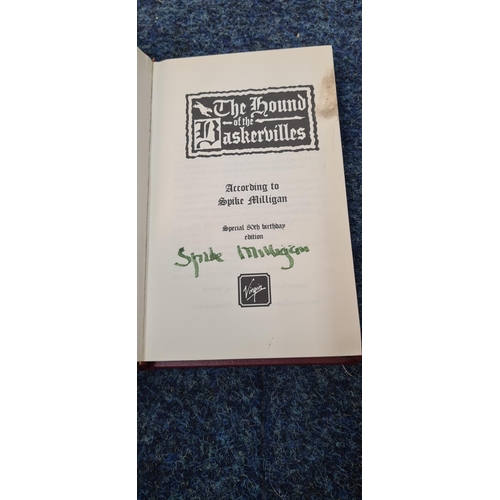 180 - Spike Milligan THE HOUND OF THE BASKERVILLES 80th Birthday Edition First Edition Signed