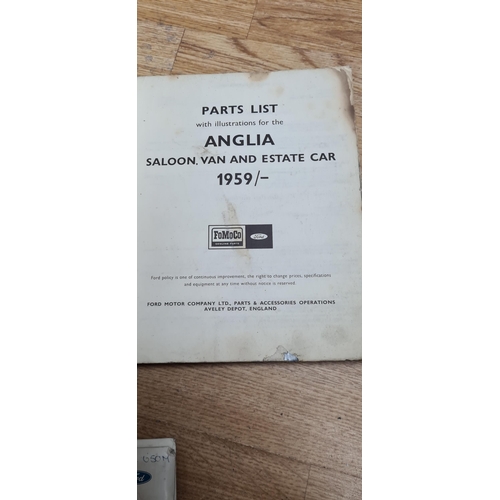 338 - FORD Anglia Saloon, Estate Car, Van 1959 Car Spare Parts List