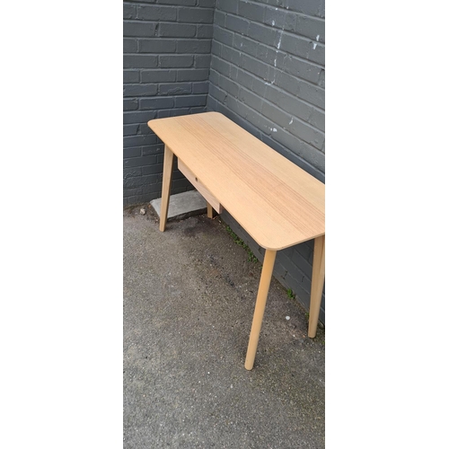 341 - Ikea Scandinavian Style Birch Desk on Tapered Legs