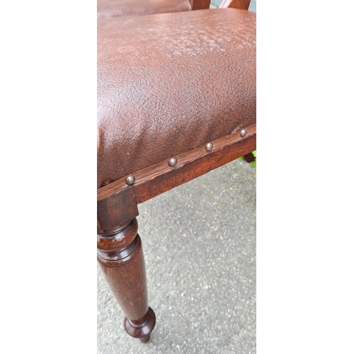 345 - Set of 3 Regency Mahogany Bar Back Dining Chairs