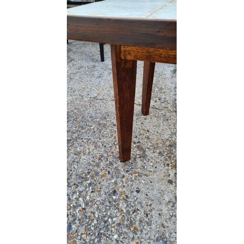 354 - Mid Century Teak Tile Top Coffee Table