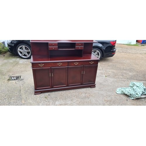 378 - Sutcliffe Quality Reproduction Mahogany Sideboard with Mirrored Top