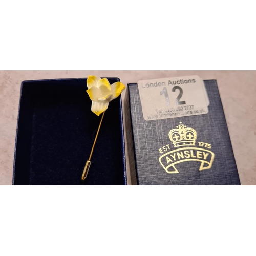 12 - Aynsley Hat Pin in Presentation Box