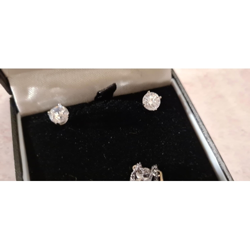 13 - Designer Sterling Silver Necklace & Earring Set in Presentation Box