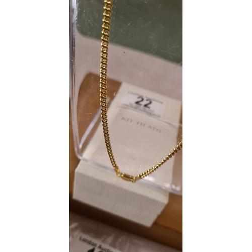 18 - Rose Gold on Sterling Silver Chain