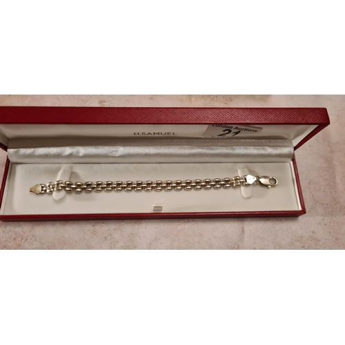 21 - Italian Sterling Silver Bracelet in Presentation Box