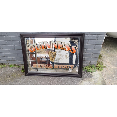 278 - Large Vintage Guinness Pub Mirror