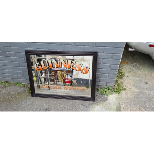 278 - Large Vintage Guinness Pub Mirror