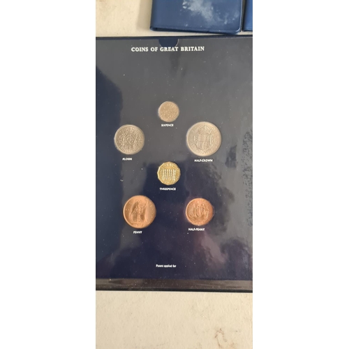 177 - 5 Folders Containing Britains First Decimal Coins & 1 Folder Containing Coins of Great Britain