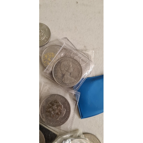 189 - Large Tin of Old Crown Coins, £5 coin etc