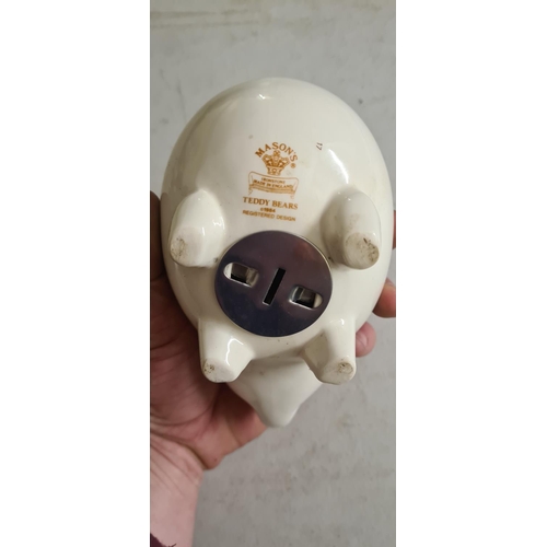 204 - Masons Teddy Bear Piggy Bank