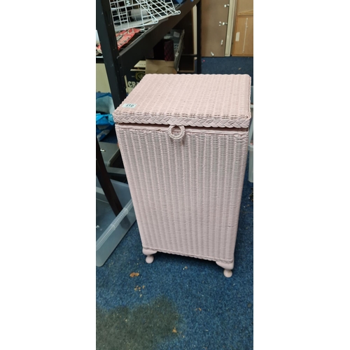 410 - Pink Lloyd Loom Laundry Basket