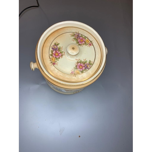 300 - Art Deco Crown Ducal Biscuit Barrell