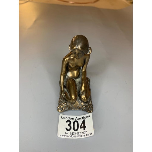 304 - Bronzed Figurine of a Lady