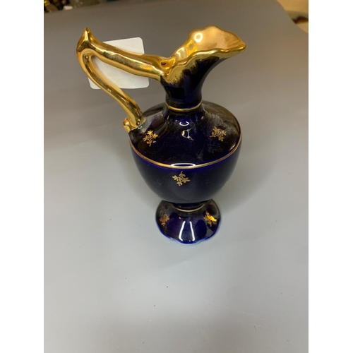 320 - Vintage Limoges Cobalt Pitcher