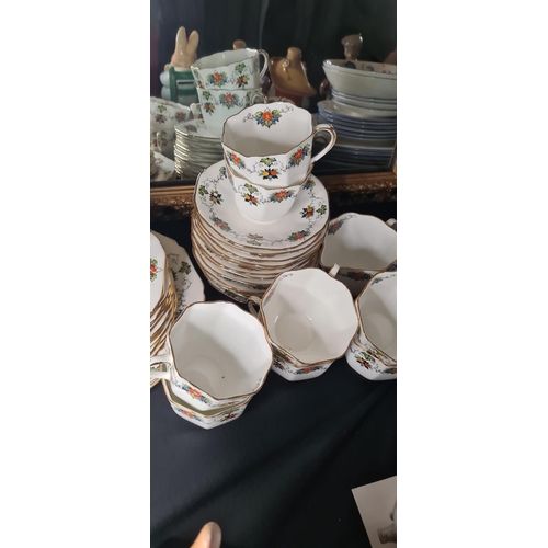 112 - Part Delphine China Tea Set-35 Pieces of Delphine China