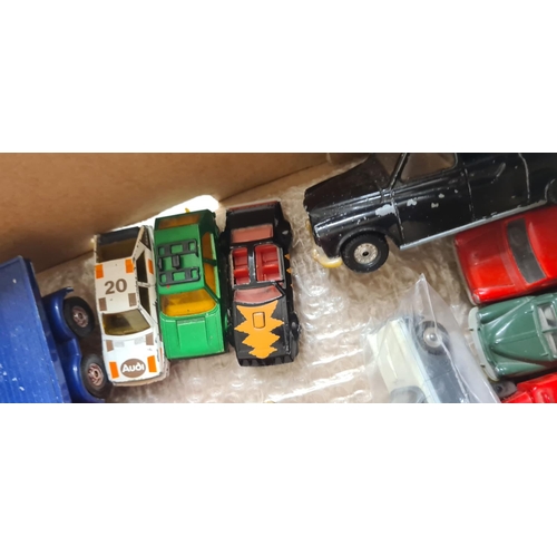 136 - Good Box of Diecast Toy Cars including Corgi, Dinky, Matchbox etc