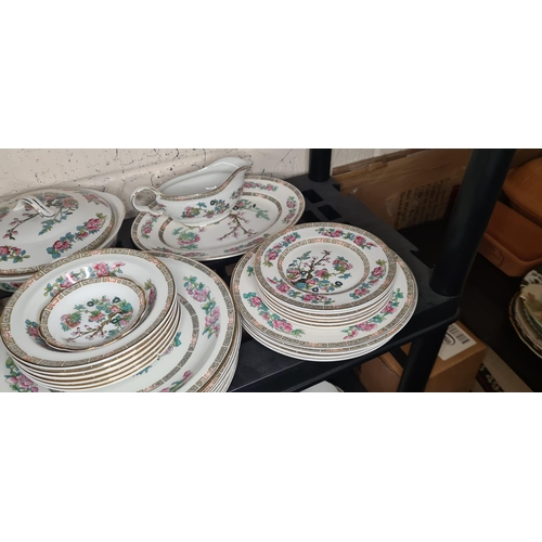 81 - Part Dinner Service-31 Pieces of Indian Tree Pattern China