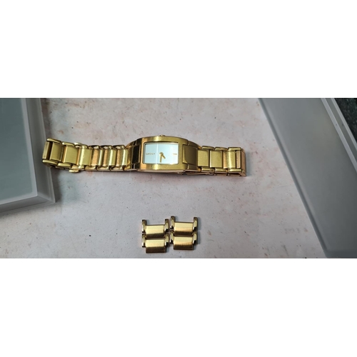 284 - Boxed Ladies DKNY Gold Tone Bracelet Watch